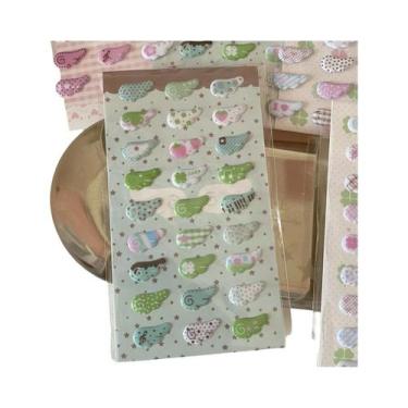 Imagem de 3D Puffy Bubble Adesivo Asa Espuma Adesivo Vintage Scrapbooking Decalq