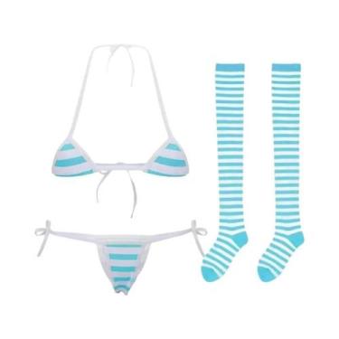 Imagem de Conjunto De Lingerie Sexy Com Sutiã De Renda E Calcinha Transparente, 