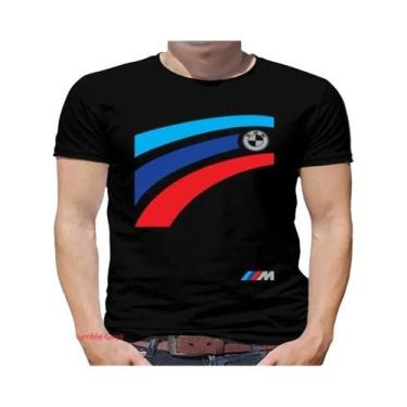 Imagem de Camiseta Masculina BMW De Verão Para Motociclismo Esportivo M Power Ca