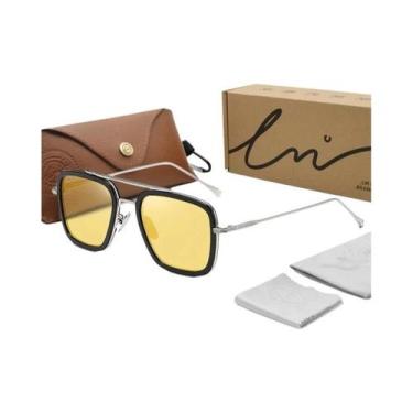 Imagem de Óculos De Sol Quadrados Fotochromáticos Polarizados Tony Stark Para Ho