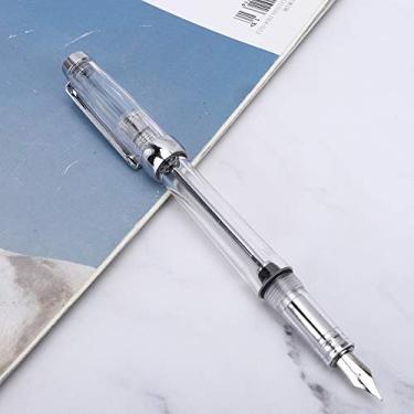 Imagem de Acouto Fonte Transparente Fonte de Grande Capacidade Transparente para Escrita de Negócios Material Escolar Ponta Fina de 0,5 Mm Produtos para Escrita/e Material Escolar/e Suprimentos/Canetas