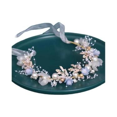 Imagem de Tiara De Pérolas E Cristais Para Noivas, Coroa De Casamento, Joia De C