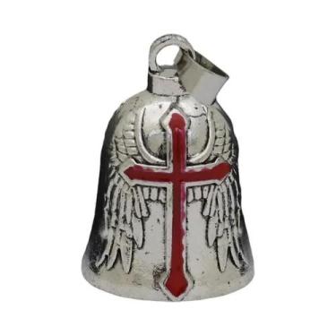 Imagem de Chaveiro Com Asas De Anjo Guardião Vermelho, Amuleto Gótico Para Motoc