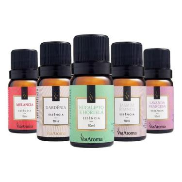 Imagem de Essencias Para Difusor Aromatizador Kit Com 5 - VIA AROMA