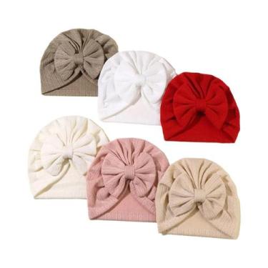 Imagem de Turbante Com Laço Para Bebê Menina, Chapéu Para Crianças, Faixa De Cab