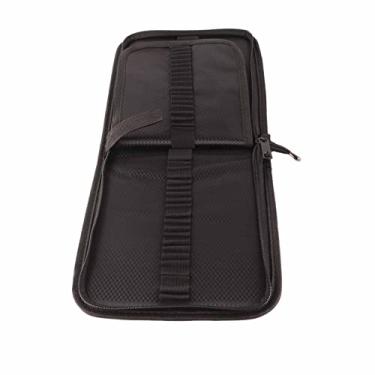 Imagem de Estojo de Lápis com Grande Capacidade 120 Compartimentos Bolsa Armazenamento Zíper Lona Suportes Individuais Cintos Elásticos Plegável para Estudantes