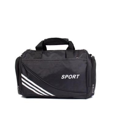 Imagem de Bolsa Unissex RDN Travel Gym Bag Sport Pequena Preto/branco, Único, Pr