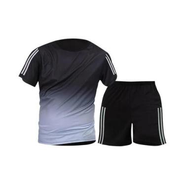 Imagem de Camiseta Masculina De Secagem Rápida Com Gola Redonda E Manga Curta Co