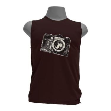 Imagem de Camiseta regata masculina - Câmera Fotográfica - APE SILK, Nutmeg, Nut