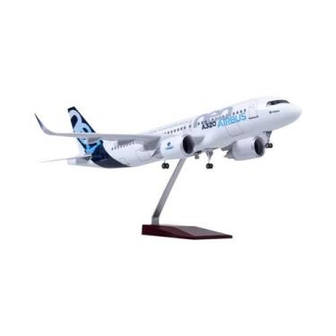 Imagem de Modelo De Avião De Resina A320 De 47cm Para Meninos, Brinquedo De Prot