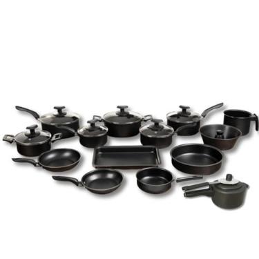 Imagem de Conjunto Panelas 13 Peças Teflon Antiaderente Com Panela Pressão - Alu