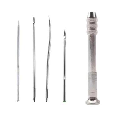 Imagem de Kit De Costura Para Iniciantes Em Couro Com Linha Encerada, Agulhas De