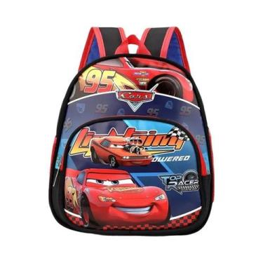 Imagem de Mochila Escolar Mini 3D Do Carro Disney Lightning McQueen Para Criança