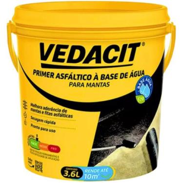 Imagem de Primer Eco Emulsão Asfáltica 3,6L Base De Água - Vedacit