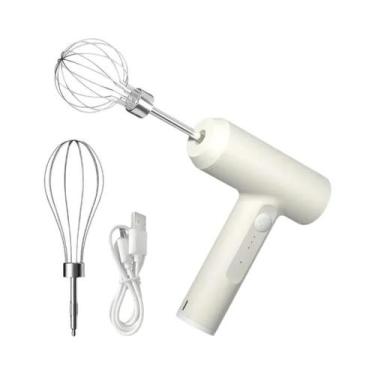 Imagem de Batedor De Ovos Elétrico Portátil Recarregável Com 3 Velocidades Para 