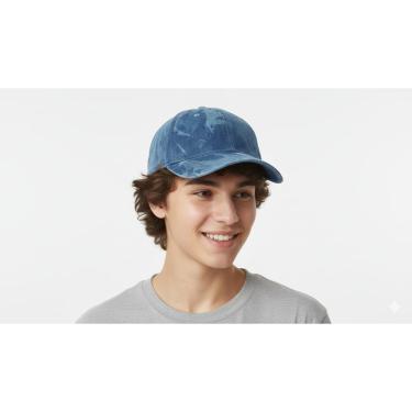 Imagem de Boné Jeans Trucker Beisebol Aba Curva Unissex-Unissex