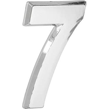 Imagem de MetalCromo Número Residencial 3D"7" Plástico ABS Cromado