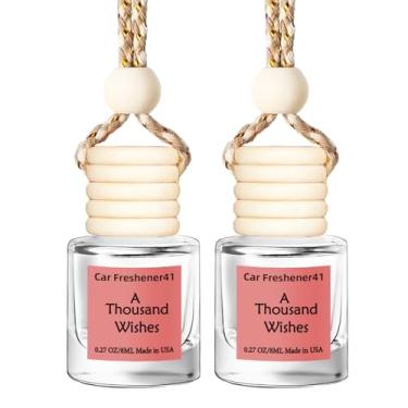 Imagem de Ambientador de carro suspenso, aroma de longa duração, purificadores de ar fofos para mulheres, 2 pacotes com difusor de óleo essencial não tóxico, feito nos EUA