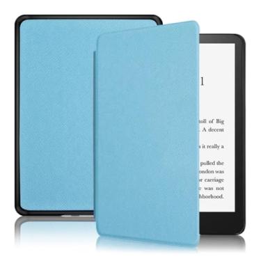 Imagem de Capa Case Kindle 10ª Geração Paperwhite 4 Pq94wif + Película DM ACESSÓRIOS (AZUL BEBE)