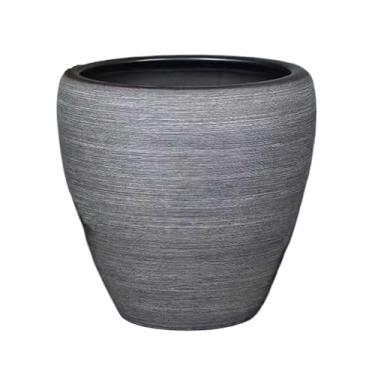 Imagem de Tanque de peixes de cerâmica moderno sala de estar escritório piso aquário pátio vintage cimento cinza acabamento tanques exibição de mesa (42 cm x 41 cm)