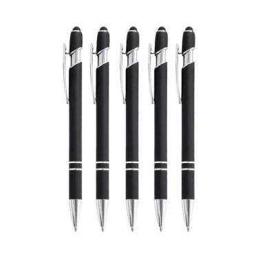 Imagem de Caneta Esferográfica De Metal 2 Em 1, 1,0 Mm, Tinta Preta, 5-10 Peças 