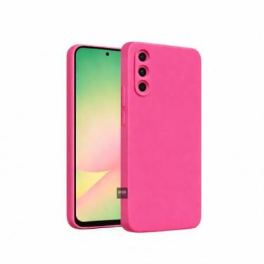 Imagem de Capa Capinha Case Compatível Samsung_ Galaxy A56 Silicone Aveludada Anti Impacto Reforçada Emborrachado Com Proteção De Câmera Premium (ROSA PINK)