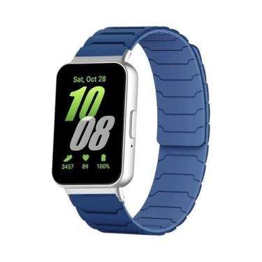 Imagem de Pulseira Magnética De Silicone Unissex Para Samsung Galaxy Fit 3 Acess