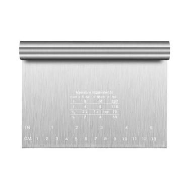 Imagem de Espátula De Aço Inoxidável Para Bolo 6 E 8 Polegadas, Raspador De Mass