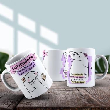 Imagem de Caneca De Porcelana 325ml Flork Profissões Feminino Contadora
