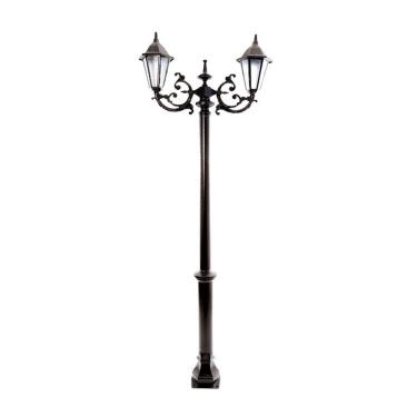 Imagem de Poste Colonial De Jardim Porto Alegre Alumínio Fundido 226cm