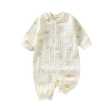 Imagem de Macacão Unissex Para Bebês, Manga Longa, Roupa Para Recém-nascidos, Pa