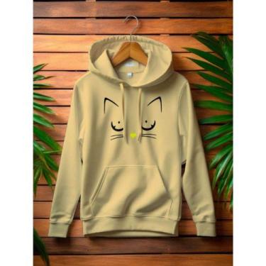 Imagem de Blusa Moletom Gato Gatinho Anime Love MF - Store 2M, Caqui, M