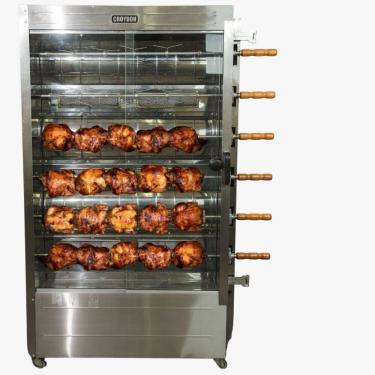 Imagem de Frangueira Giratória à Gás Glp 6 Espetos Frg6 Croydon Bivolt