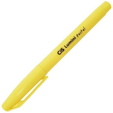Imagem de Caneta Marca Texto Cis Lumini Pastel Amarela