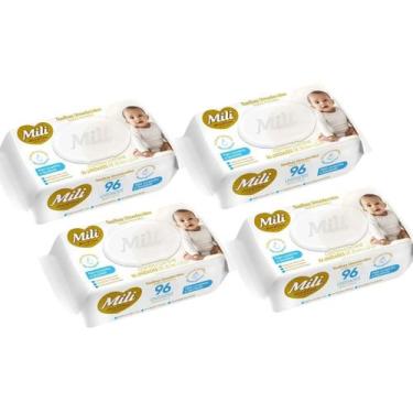 Imagem de Kit C4 Toalhas Umedecidas Love e Care Premium C96  Mili - Mili Sa