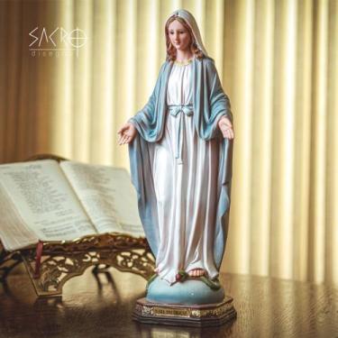 Imagem de Imagem Nossa Senhora Das Graças Resina Importado 40cm - Sacro
