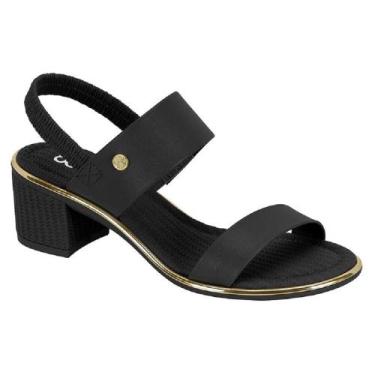 Imagem de Sandalia beira rio salto bloco ref 8379.221.30023 feminino, Preto, 39