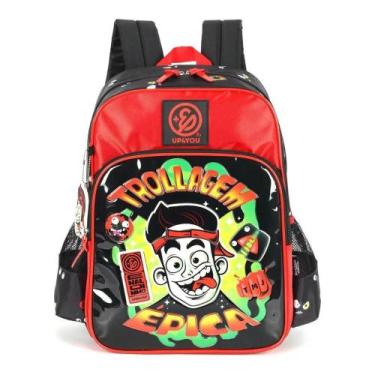 Imagem de Mochila Escolar Infantil Enaldinho Grande Com Bolso Frontal - Luxcel