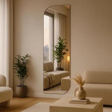 Imagem de Espelho 150X40cm Corpo Inteiro Decorativo Para Quarto Banheiro Sala Cl