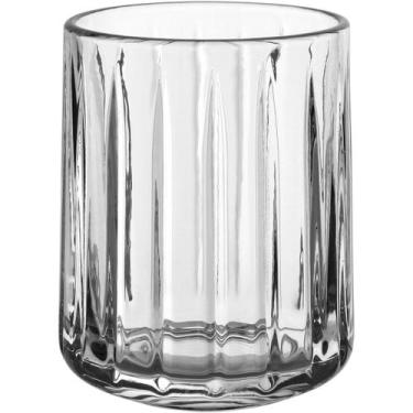 Imagem de KIT 6 PEÇAS COPO BAIXO HOME&CO LAPIDADO VIDRO 300ml 10x8x8cm TRANSPARE