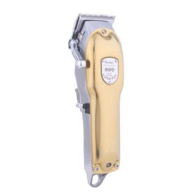 Imagem de Cortador de Cabelo Dourado 100V/240V - KM-134 Kemei