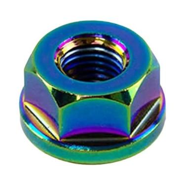 Imagem de Porca De Bloqueio Sextavada Anodizada Para Motocicleta M6 M8 M10 M12 M