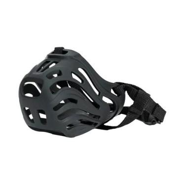 Imagem de Focinheira Ajustável De Malha Respirável Para Cães, Conforto Garantido