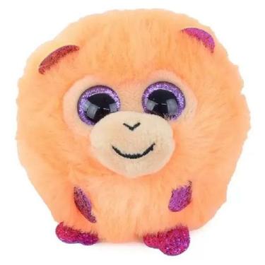 Imagem de Pelúcia TY Puff Redonda Bichinho Fofo Apertar Olhos Glitter, Coconut
