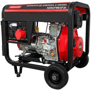 Imagem de Gerador de Energia 10kva a Diesel Partida Elétrica 220v380v 14hp Trifá