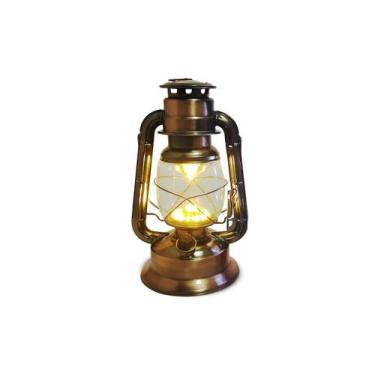 Imagem de Luminária Lampião de Cobre Com Luz de LED de Alto Brilho Controle de I