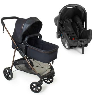Imagem de Carrinho Napoli G22 Travel System Preto Cobre Galzerano