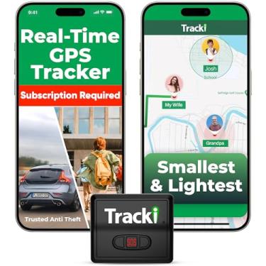 Imagem de Tracki 2026 Modelo Mini Rastreador GPS Em Tempo Real. Cobertura Completa Em Todo O Mundo Para Veículos Crianças E Cães. Dispositivo Pequeno De Rastreamento Magnético Portátil. Taxa Mensal Obrigatória