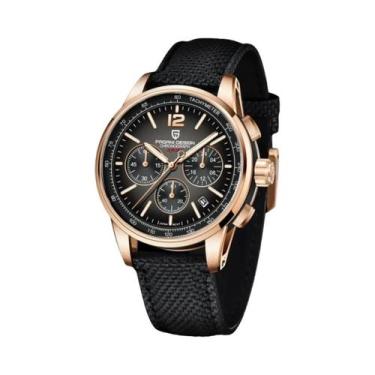 Imagem de Relógio De Luxo À Prova d'Água Para Homens PAGANI DESIGN VK63 Com Vidr