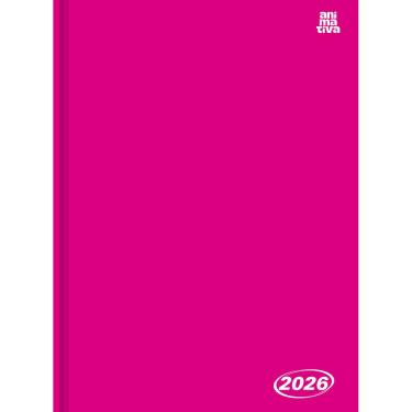 Imagem de Agenda Costurada KBOM 2026 Pink - ANIMATIVA  - 10105